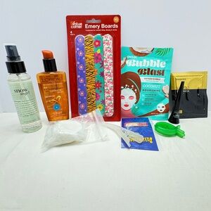 Beauty and Skincare Set with Emery Boards and Masks. Self care bundle!